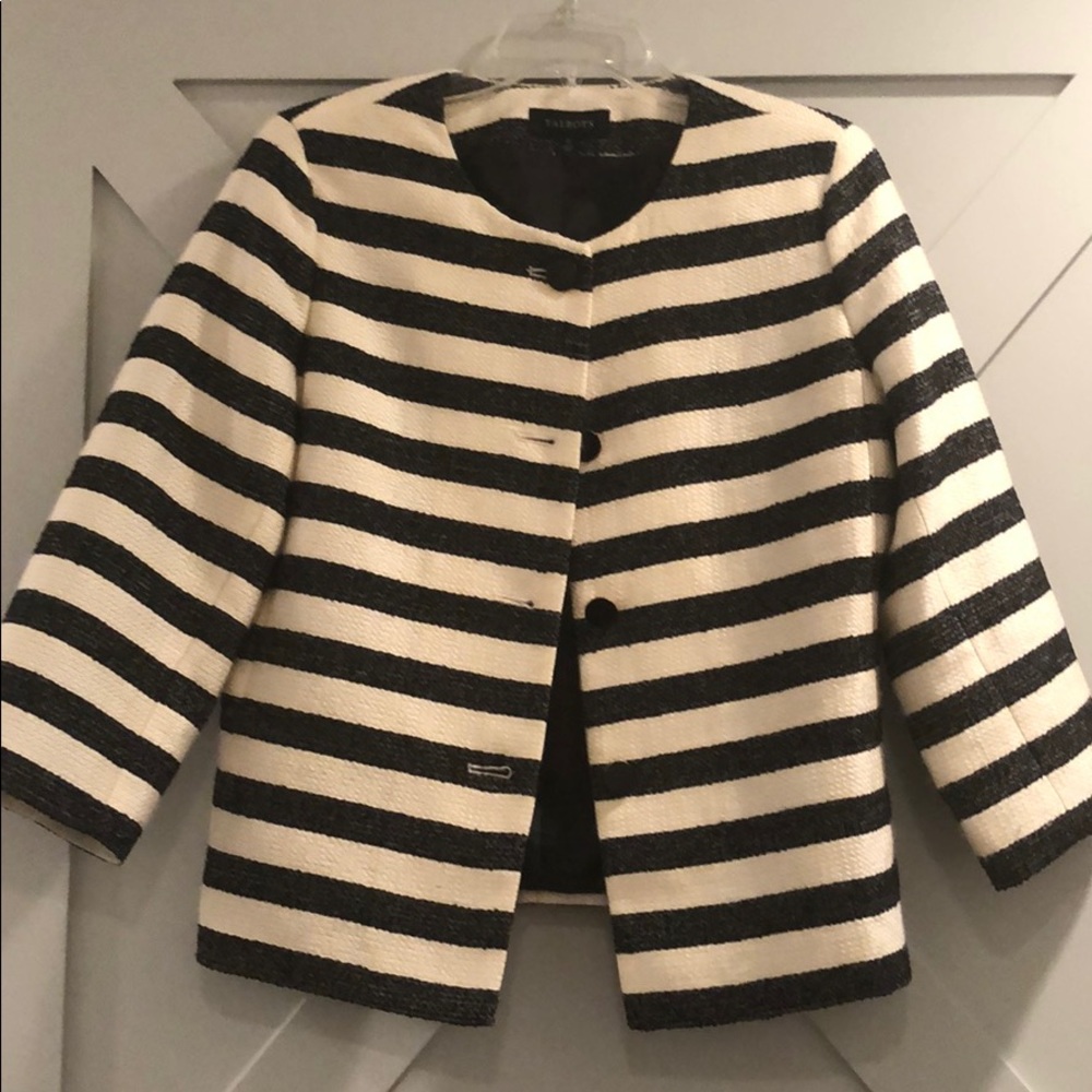 Talbots Nautical Striped Blazer